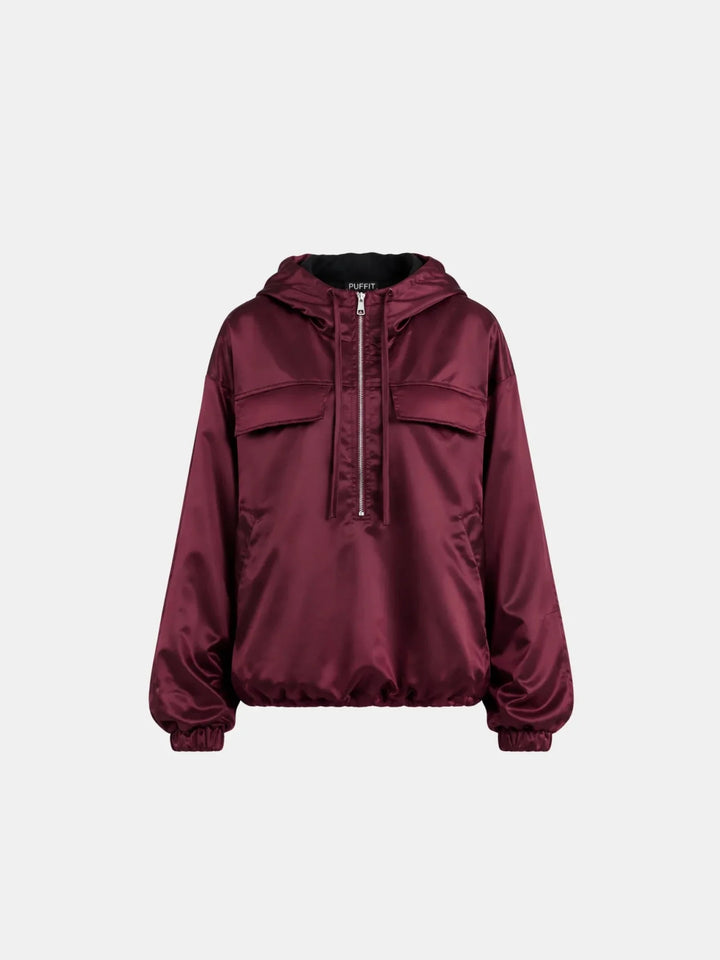 WarmCore™ Shiny Oversized Fleece Lined Hoodie