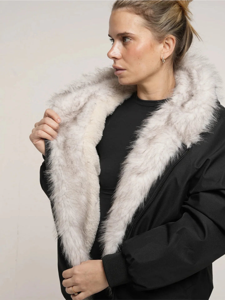 WarmCore™ Faux Fur Lined Waterproof Bomber