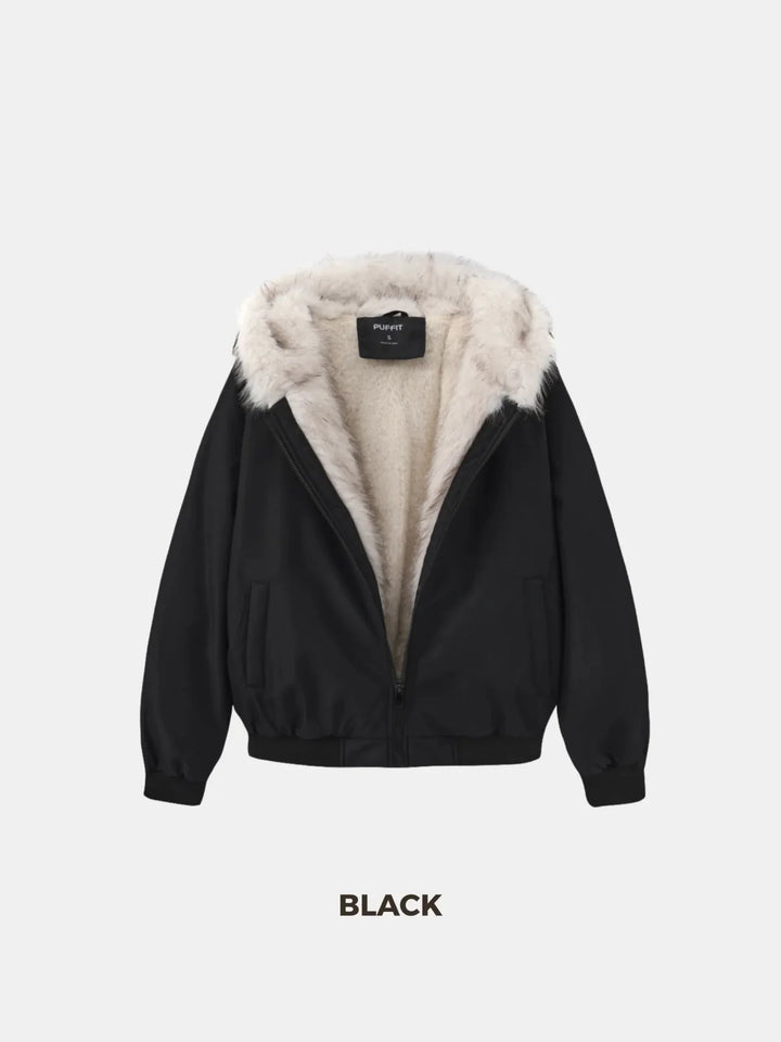 WarmCore™ Faux Fur Lined Waterproof Bomber