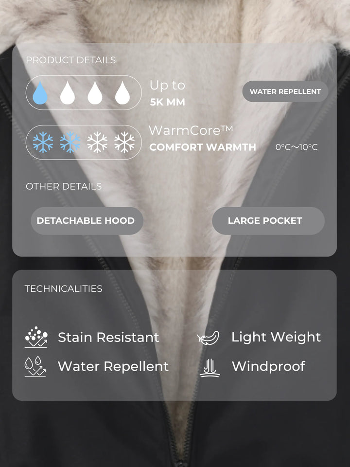 WarmCore™ Faux Fur Lined Waterproof Bomber