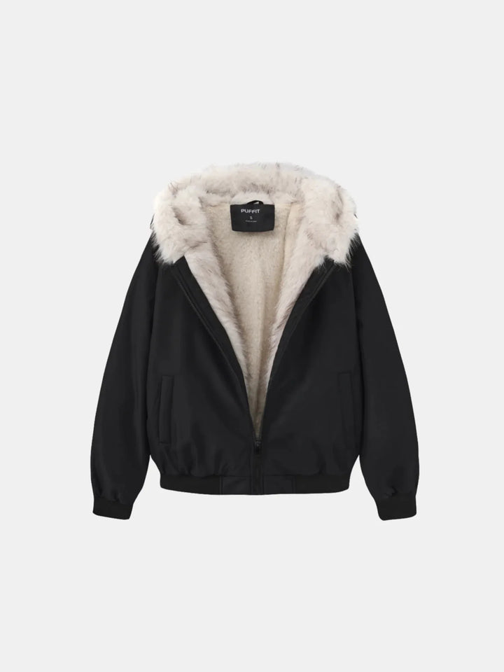 WarmCore™ Faux Fur Lined Waterproof Bomber