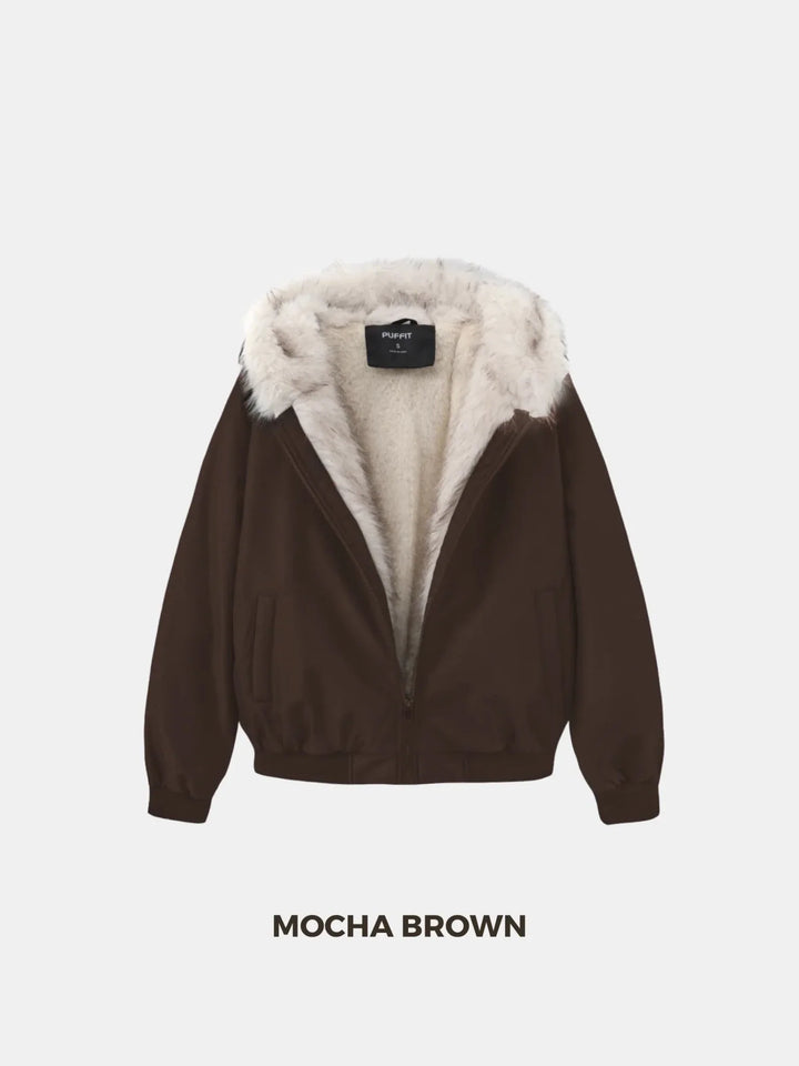 WarmCore™ Faux Fur Lined Waterproof Bomber