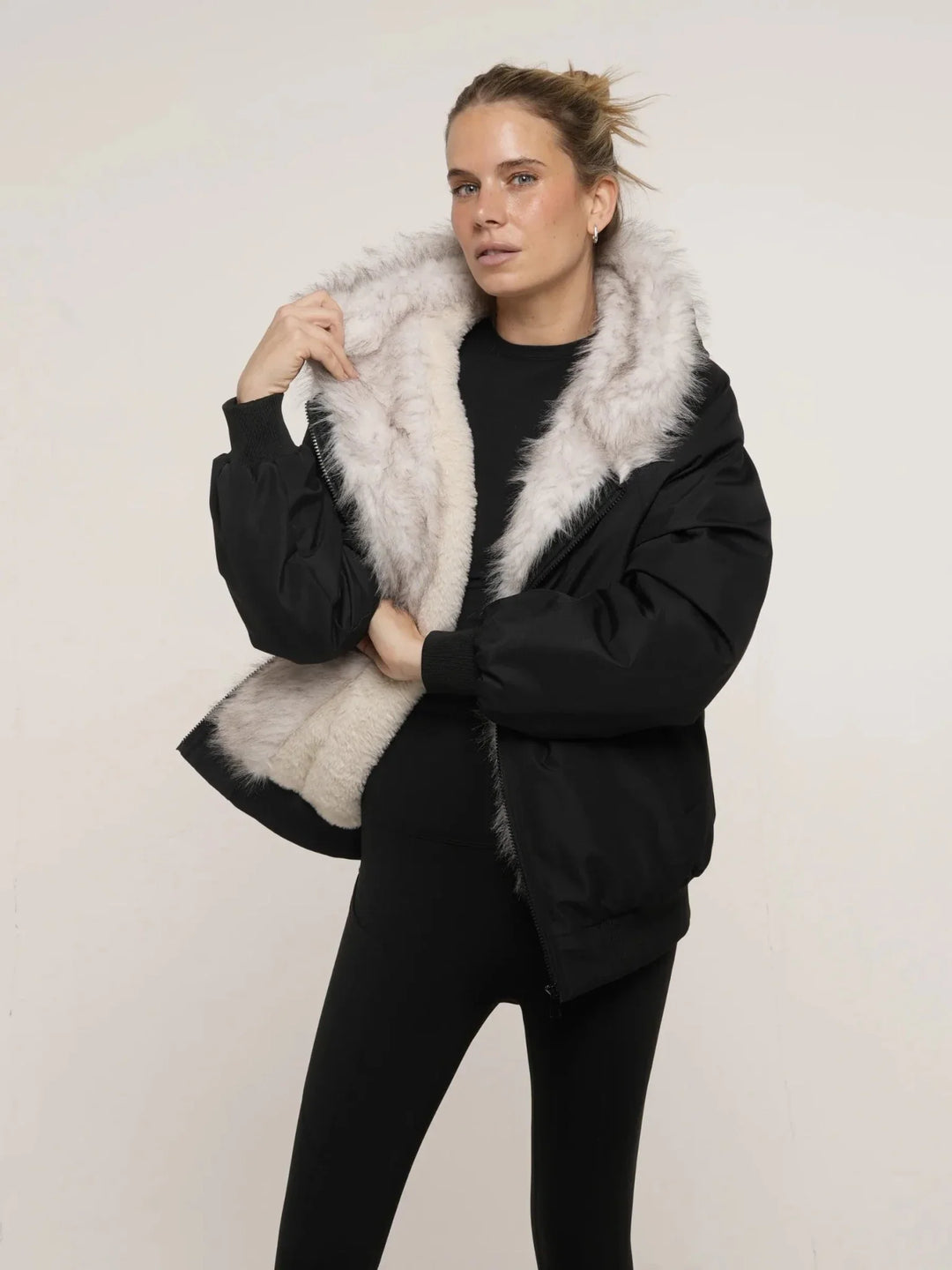 WarmCore™ Faux Fur Lined Waterproof Bomber