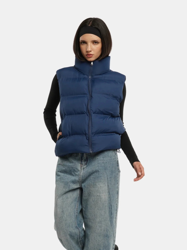WarmCore™ Taped Seams Funnel Neck Puffer Gilet