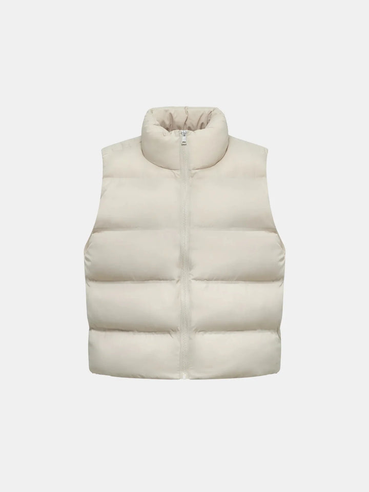 WarmCore™ Taped Seams Funnel Neck Puffer Gilet