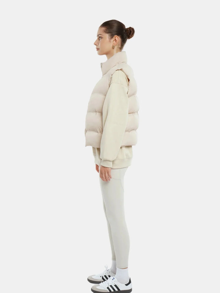 WarmCore™ Taped Seams Funnel Neck Puffer Gilet