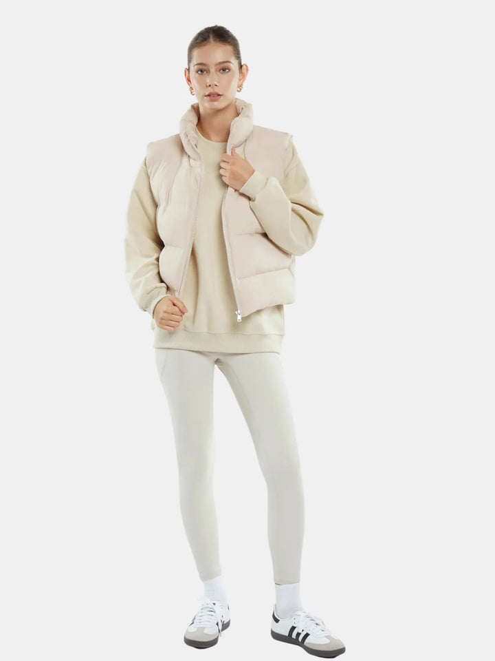 WarmCore™ Taped Seams Funnel Neck Puffer Gilet