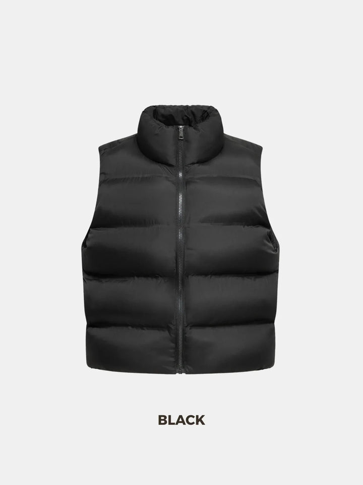 WarmCore™ Taped Seams Funnel Neck Puffer Gilet