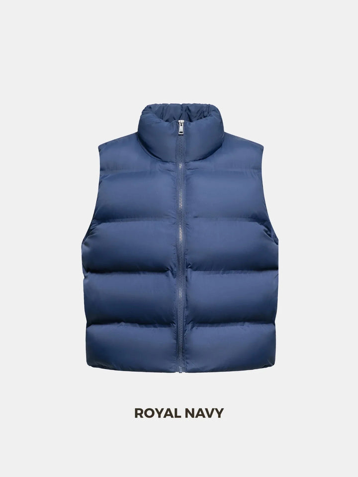 WarmCore™ Taped Seams Funnel Neck Puffer Gilet