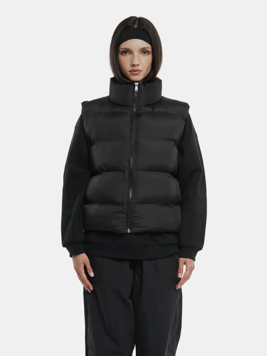 WarmCore™ Taped Seams Funnel Neck Puffer Gilet