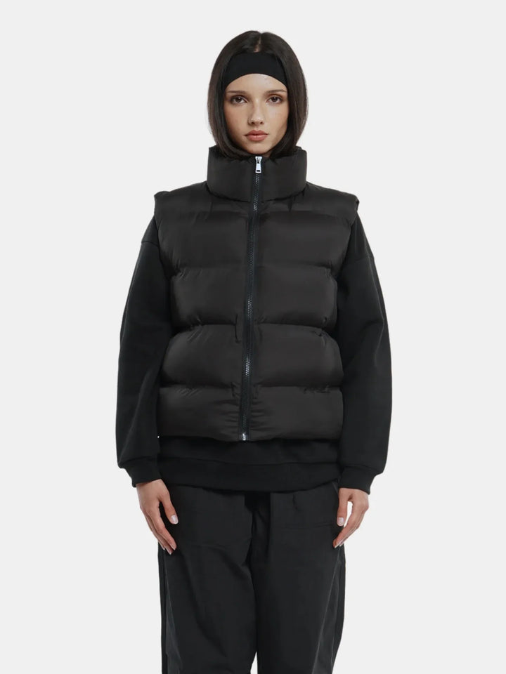 WarmCore™ Taped Seams Funnel Neck Puffer Gilet
