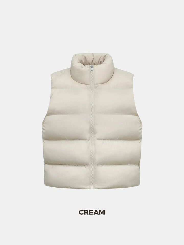 WarmCore™ Taped Seams Funnel Neck Puffer Gilet