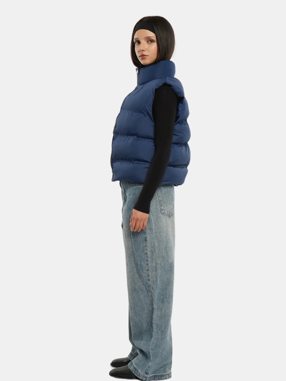 WarmCore™ Taped Seams Funnel Neck Puffer Gilet