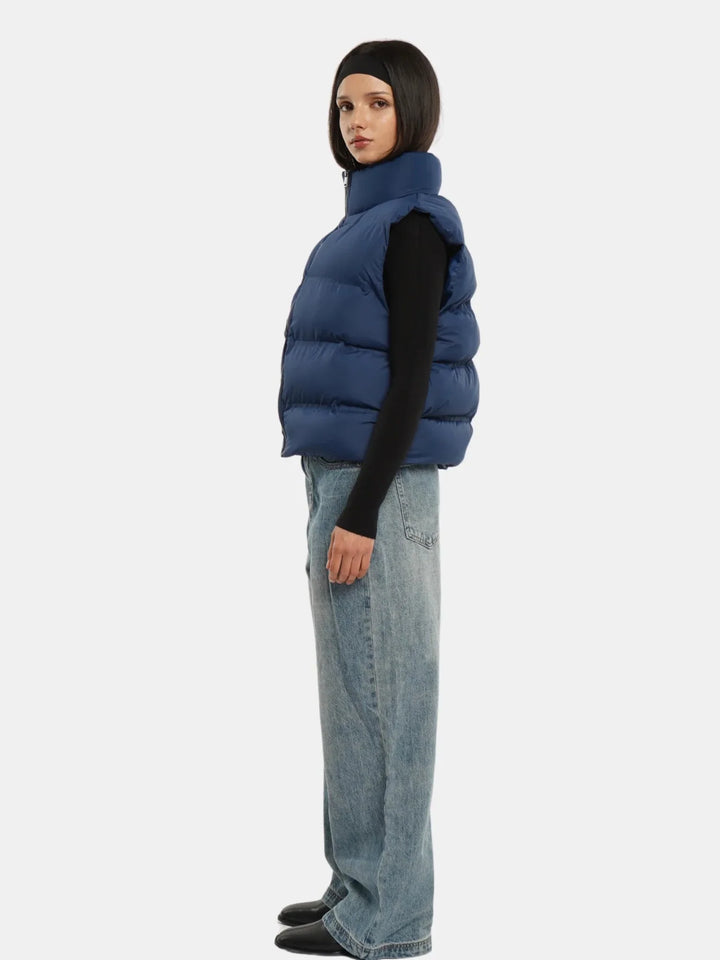 WarmCore™ Taped Seams Funnel Neck Puffer Gilet