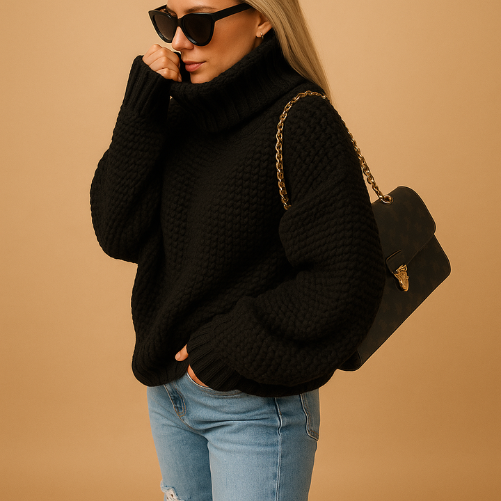 Alvienne | Turtleneck Knit Jumper Relaxed Fit
