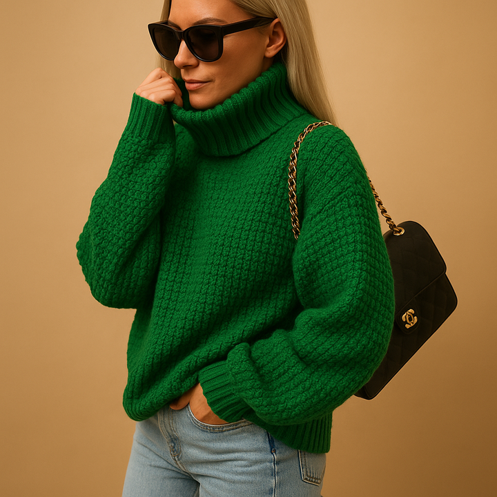 Alvienne | Turtleneck Knit Jumper Relaxed Fit