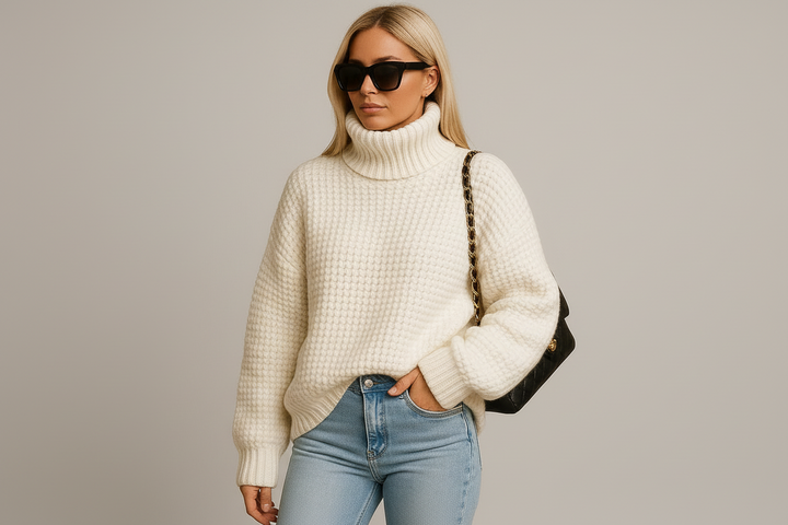 Alvienne | Turtleneck Knit Jumper Relaxed Fit
