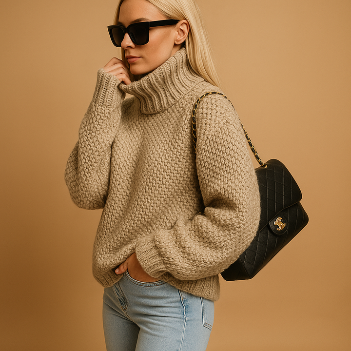Alvienne | Turtleneck Knit Jumper Relaxed Fit