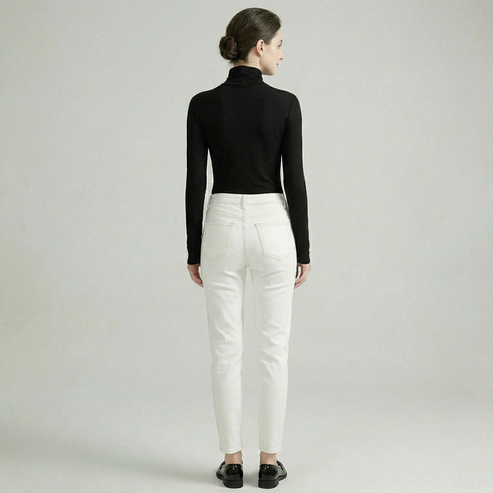 Selmira | Turtleneck Knit Top Slim Fit